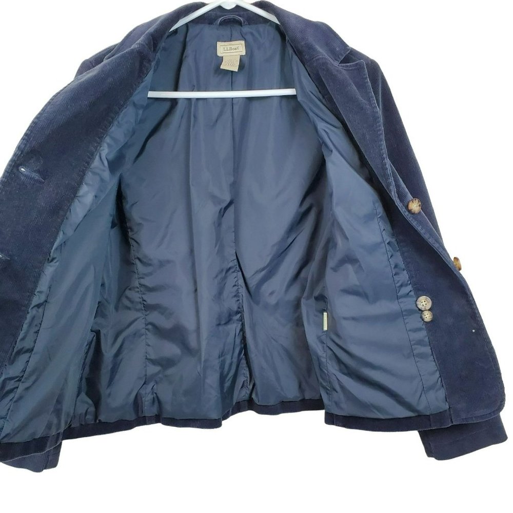L.L. Bean Navy Corduroy Blazer with Patch Pockets - Picture 6 of 7